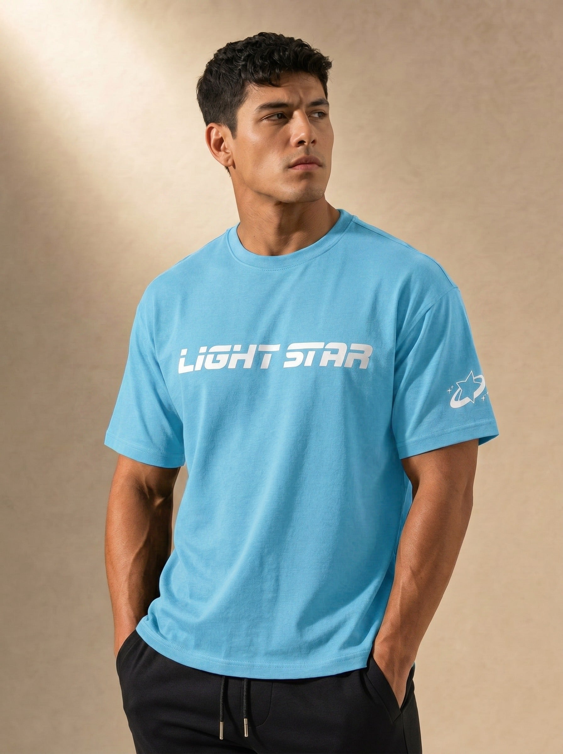 Stellar Boxy Tee - Ice Blue