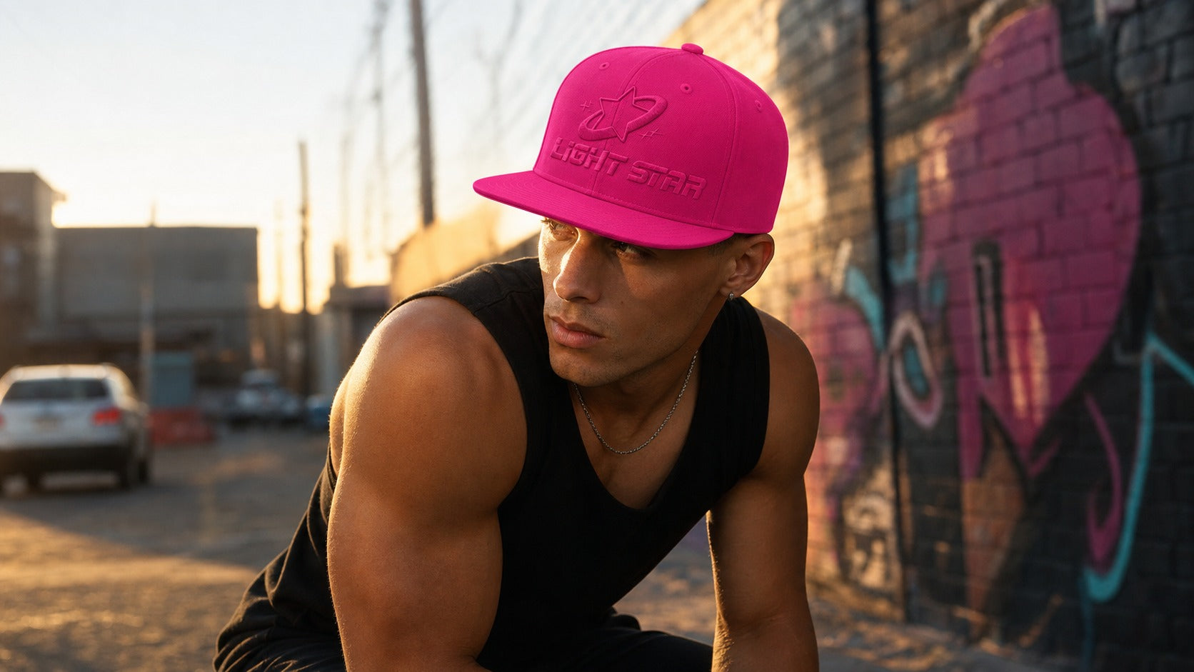 Stellar Cap Snapback lifestyle - Hot Magenta