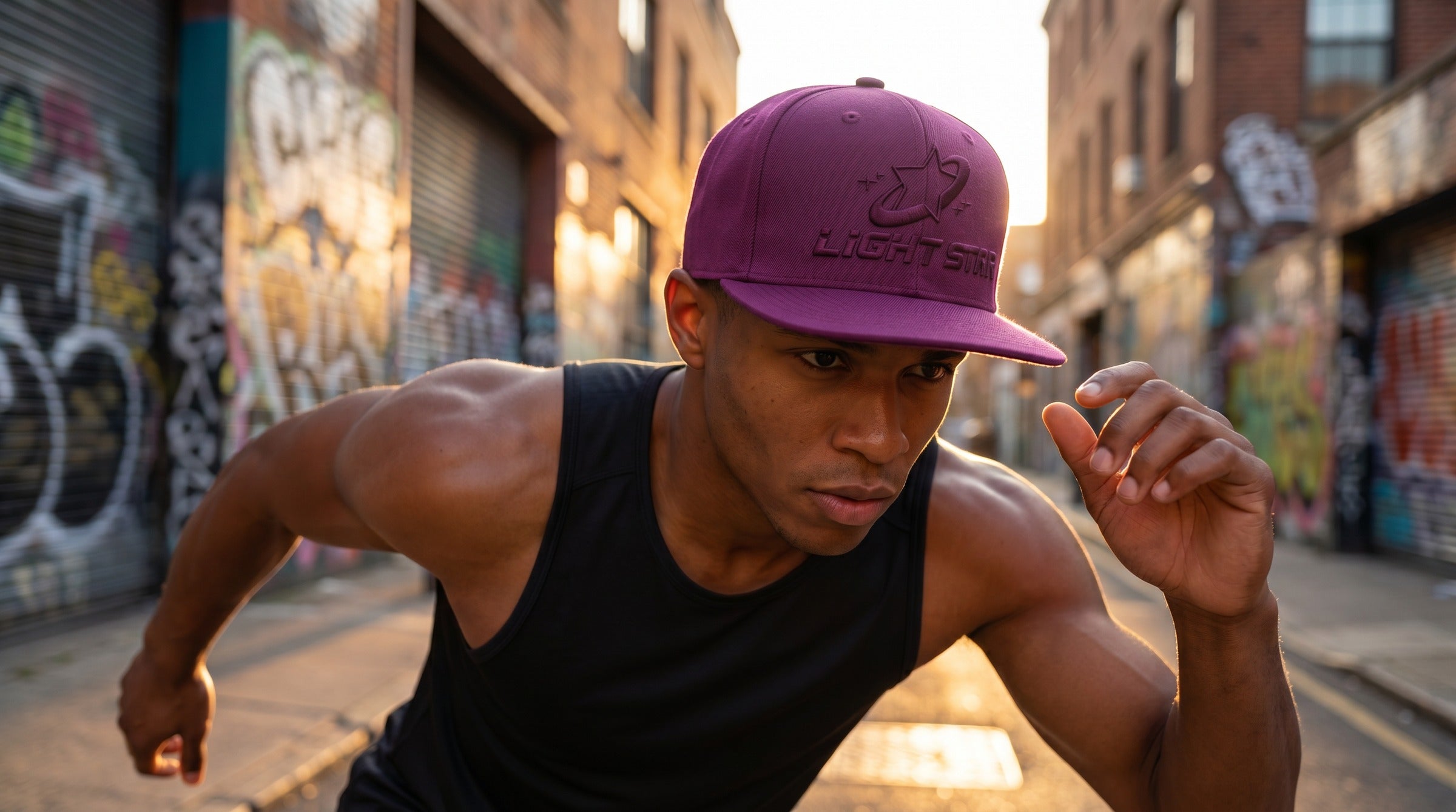 Stellar Cap Snapback lifestyle - Plum Violet
