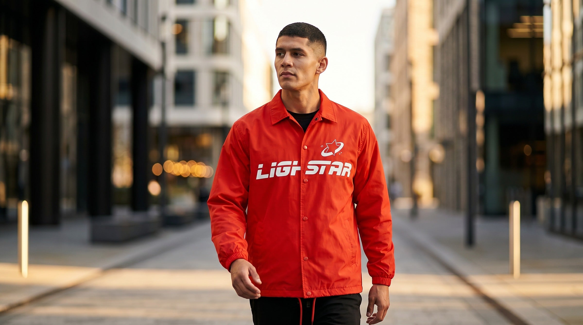 Stellar Coach Jacket lifestyle - Flame Red