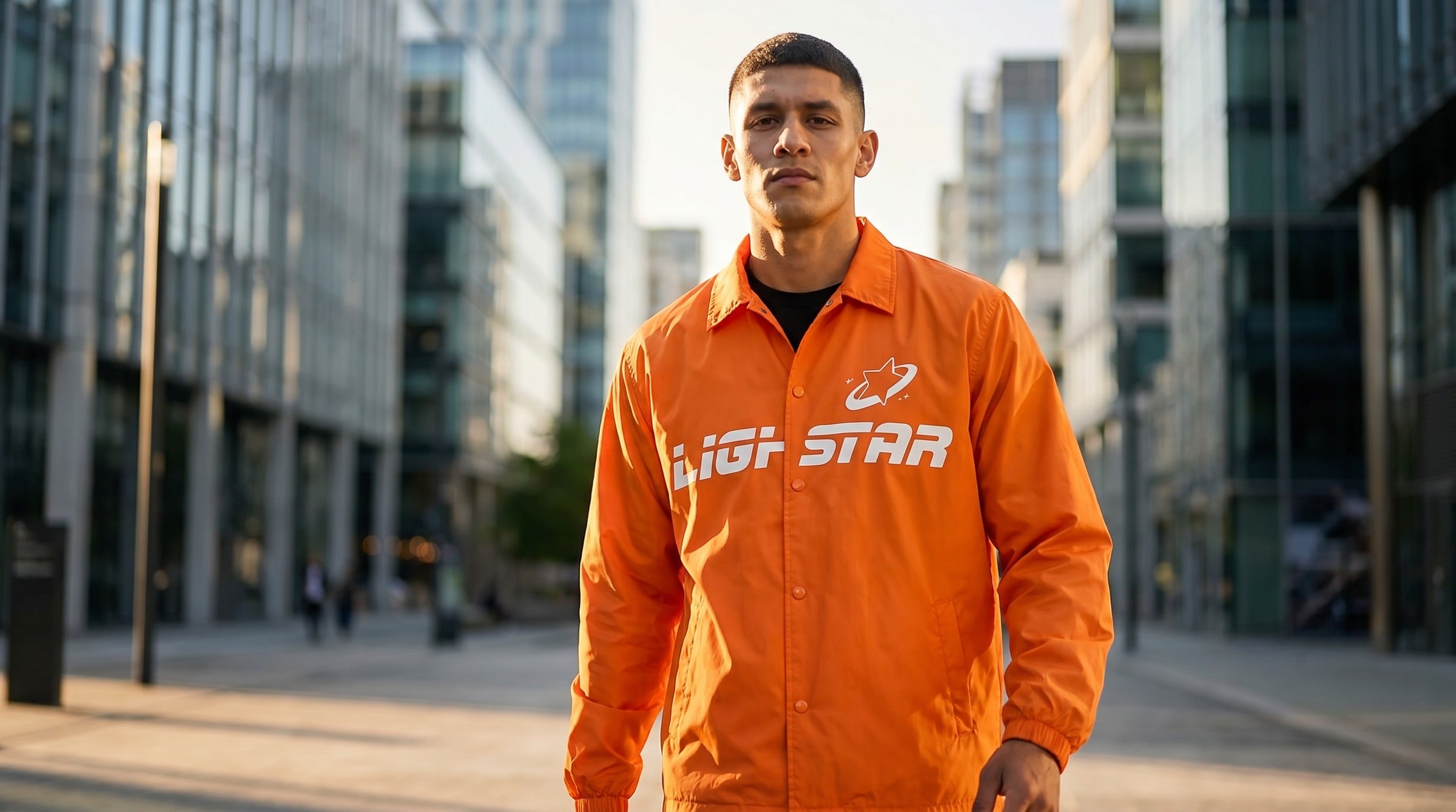 Stellar Coach Jacket lifestyle - Tangerine