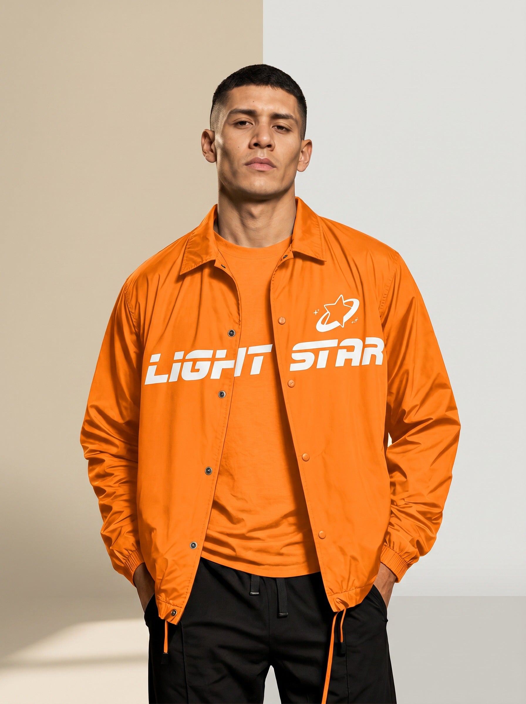Stellar Coach Jacket - Tangerine