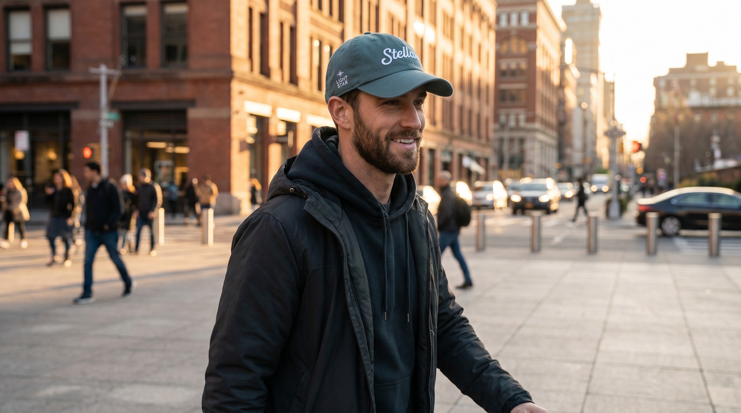 Stellar Dad Hat lifestyle - Muted Teal