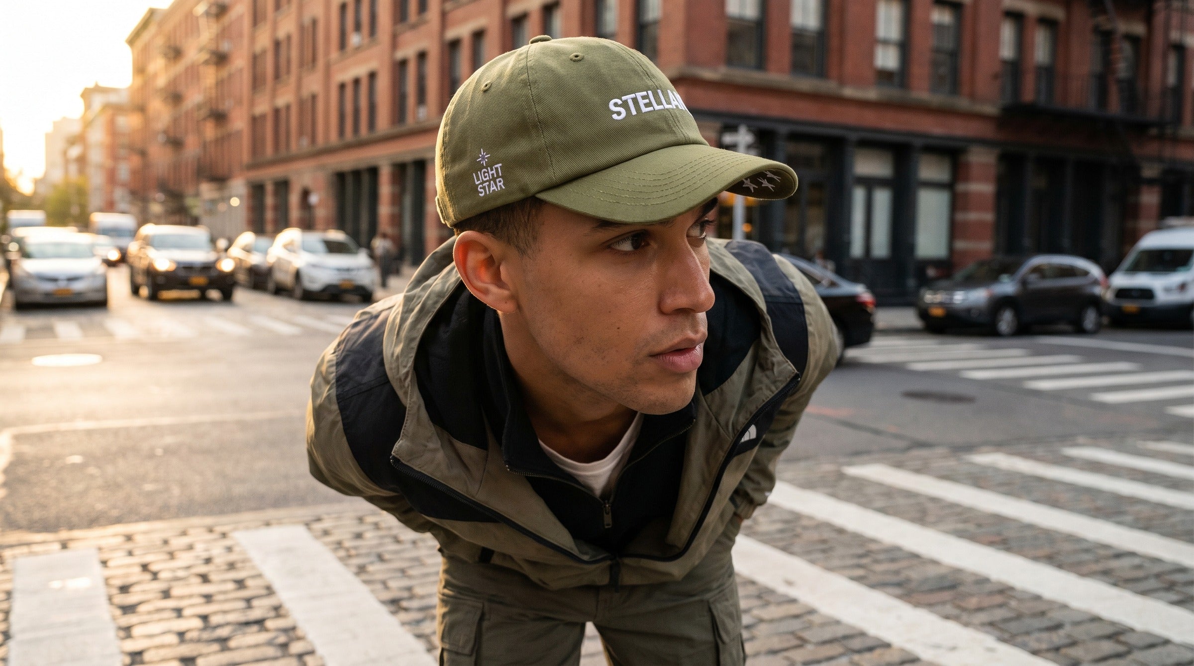 Stellar Dad Hat lifestyle - Olive Green