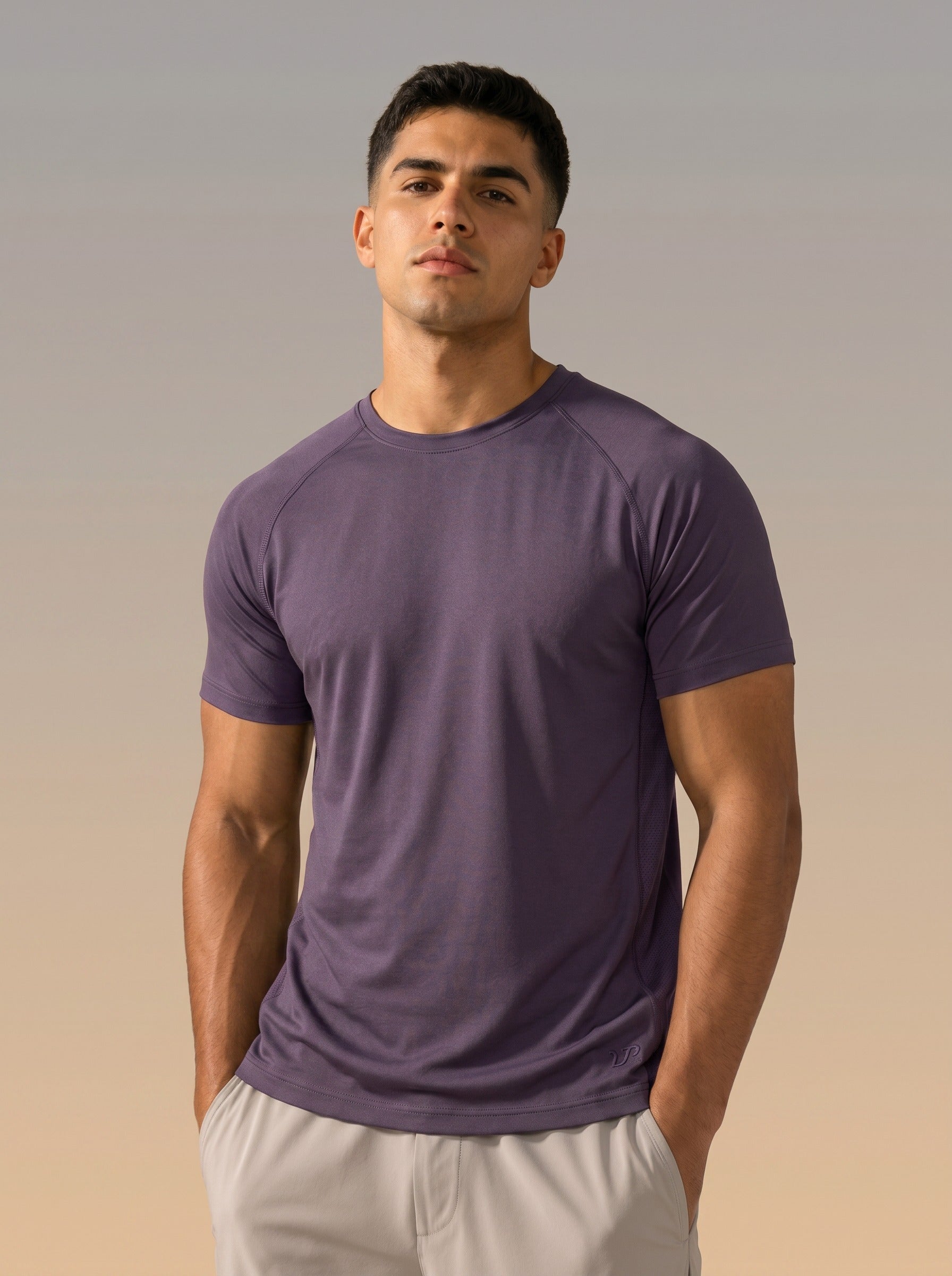Stellar Performance Tee - Smoke Purple
