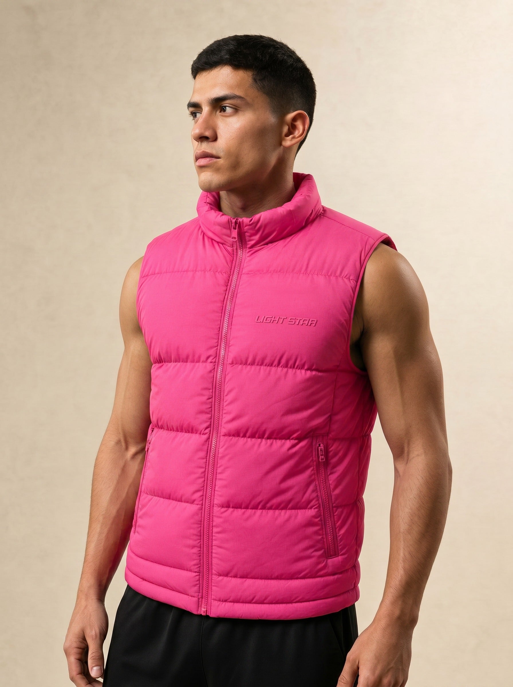 Stellar Puffer Vest - Hot Pink