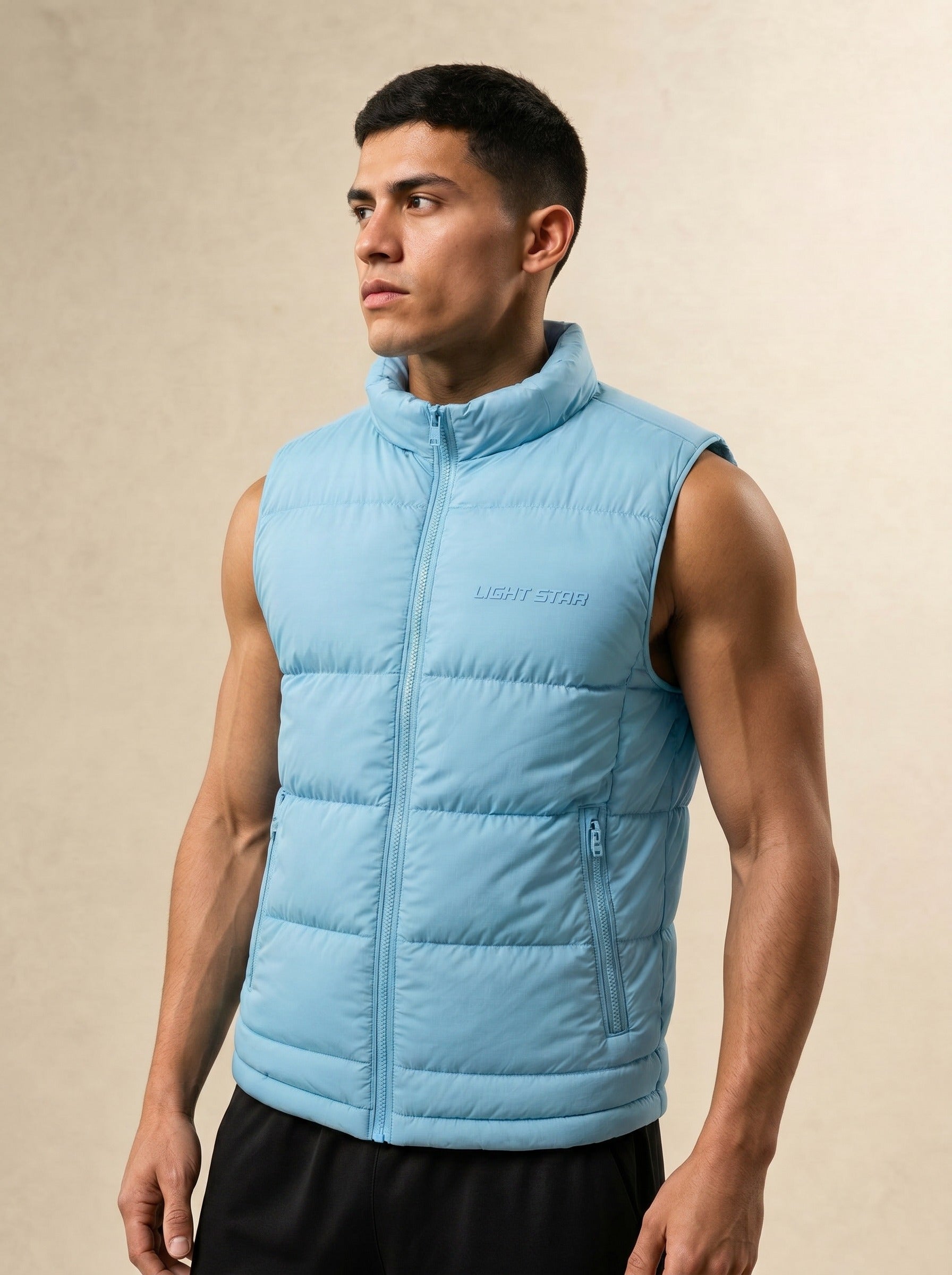 Stellar Puffer Vest - Ice Blue