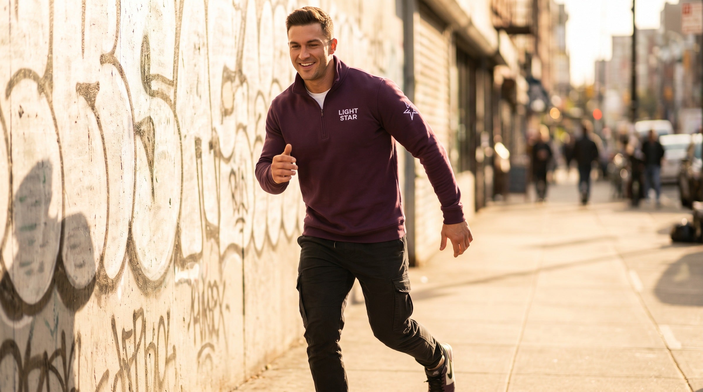 Stellar Quarter-Zip lifestyle - Deep Plum
