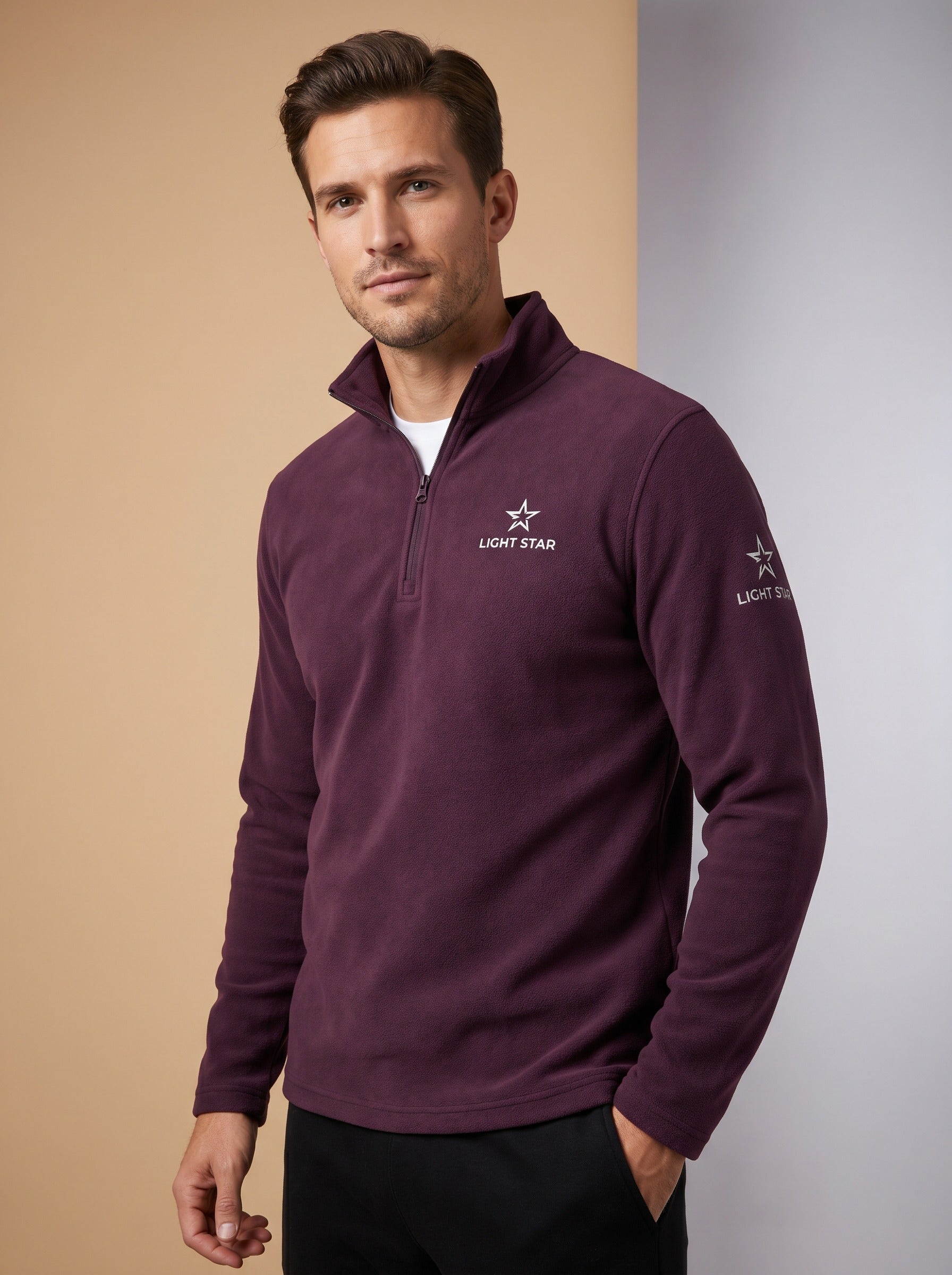 Stellar Quarter-Zip - Deep Plum