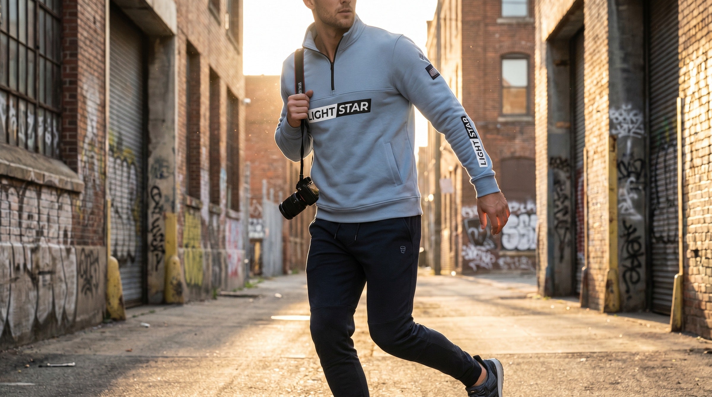 Stellar Quarter-Zip lifestyle - Powder Blue