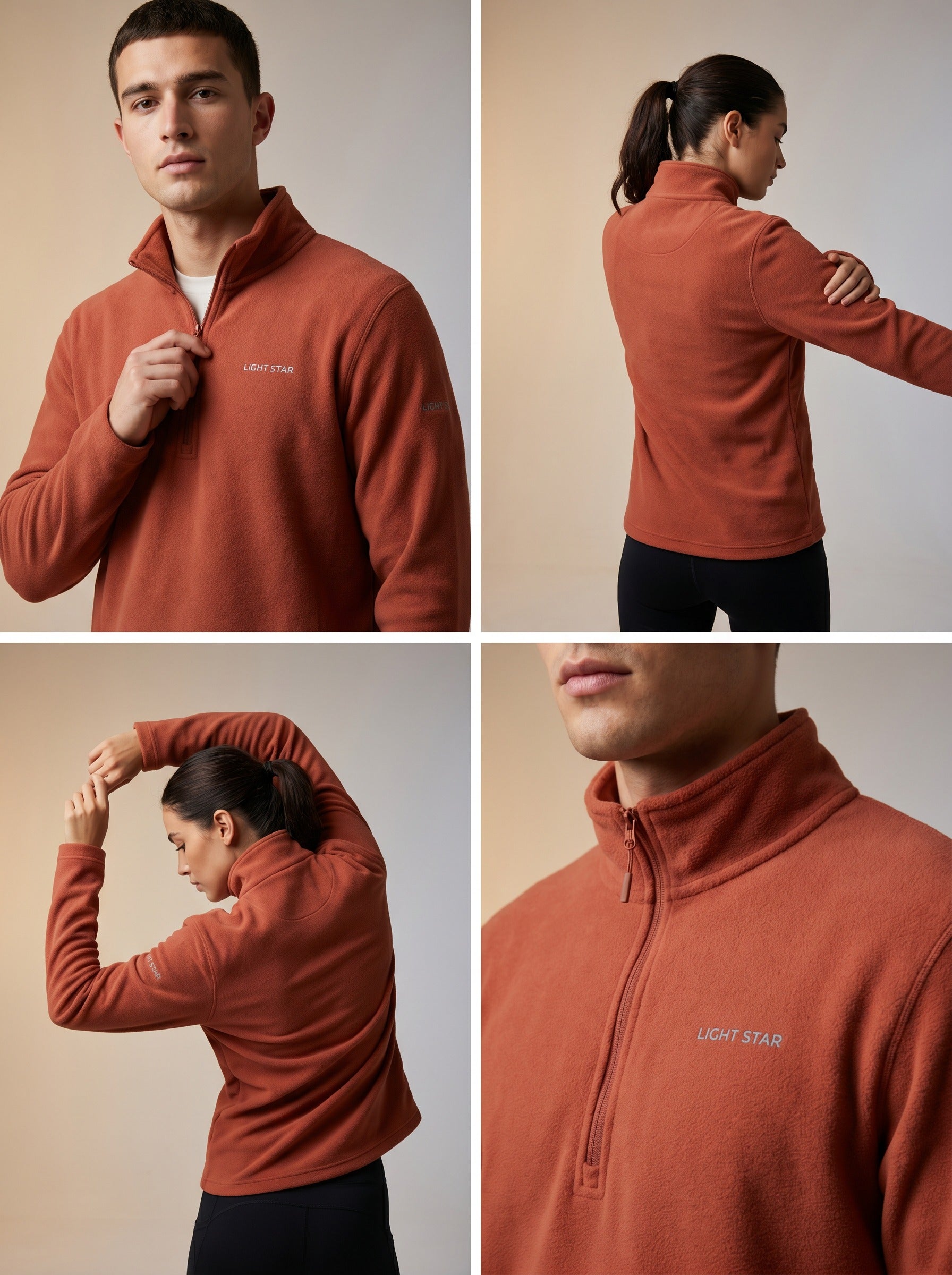 Stellar Quarter-Zip - Terracotta