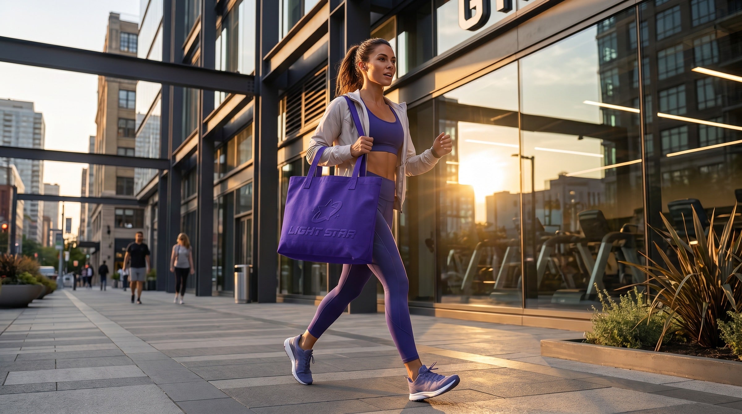 Stellar Tote Bag lifestyle - Indigo Violet