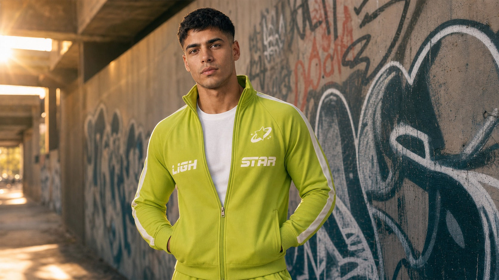 Stellar Track Jacket lifestyle - Acid Green