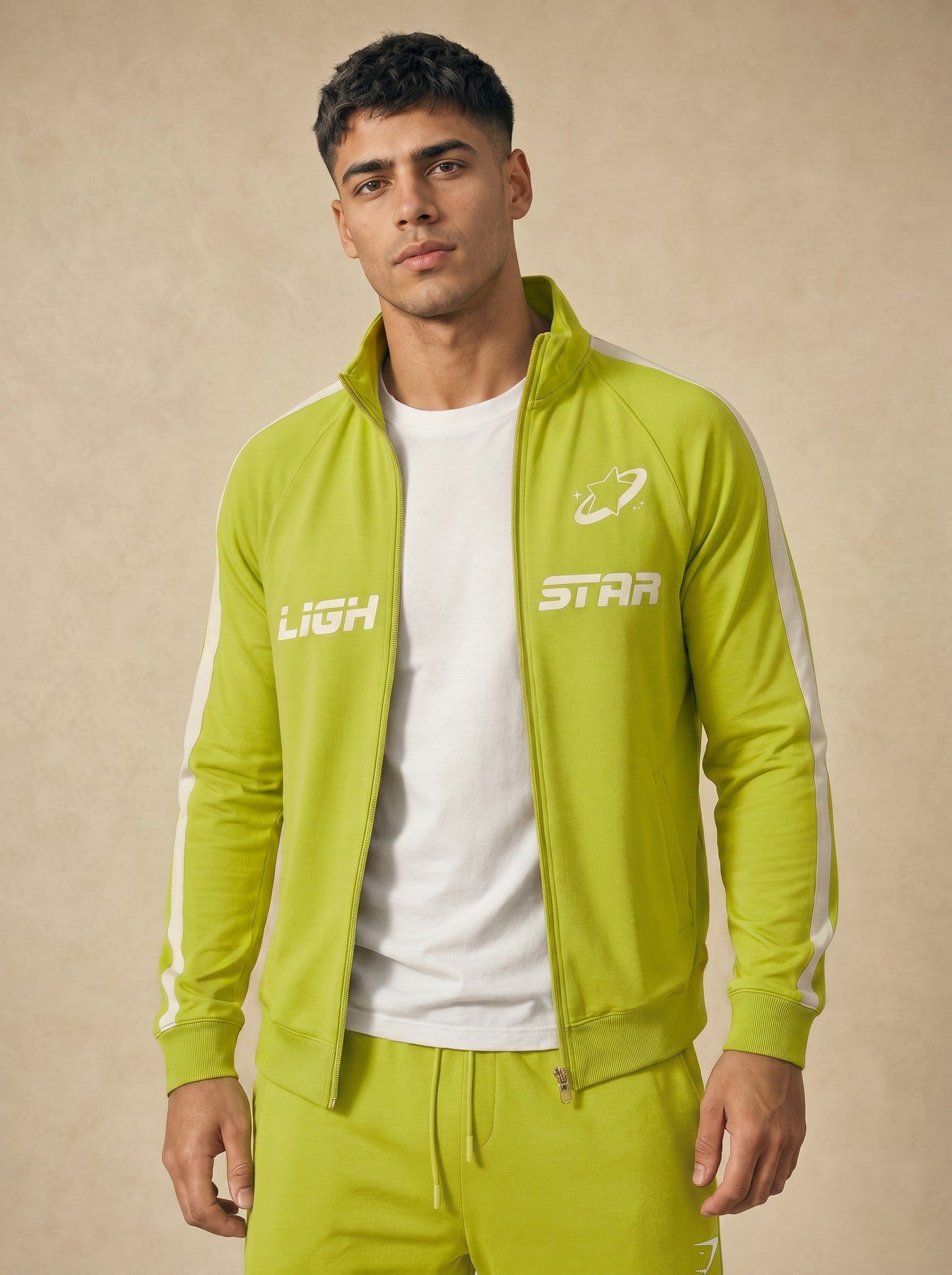 Stellar Track Jacket - Acid Green