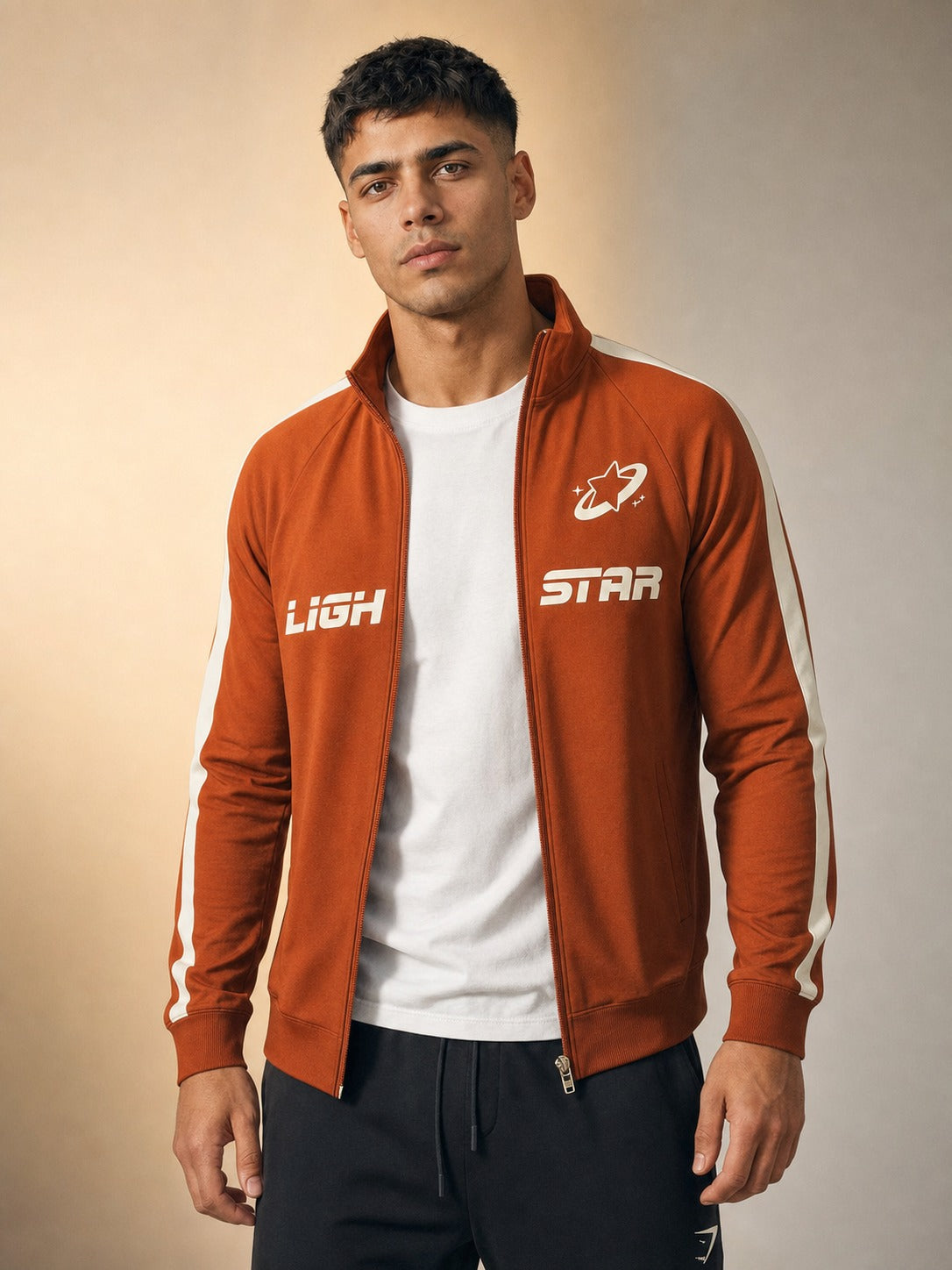 Stellar Track Jacket - Burnt Sienna