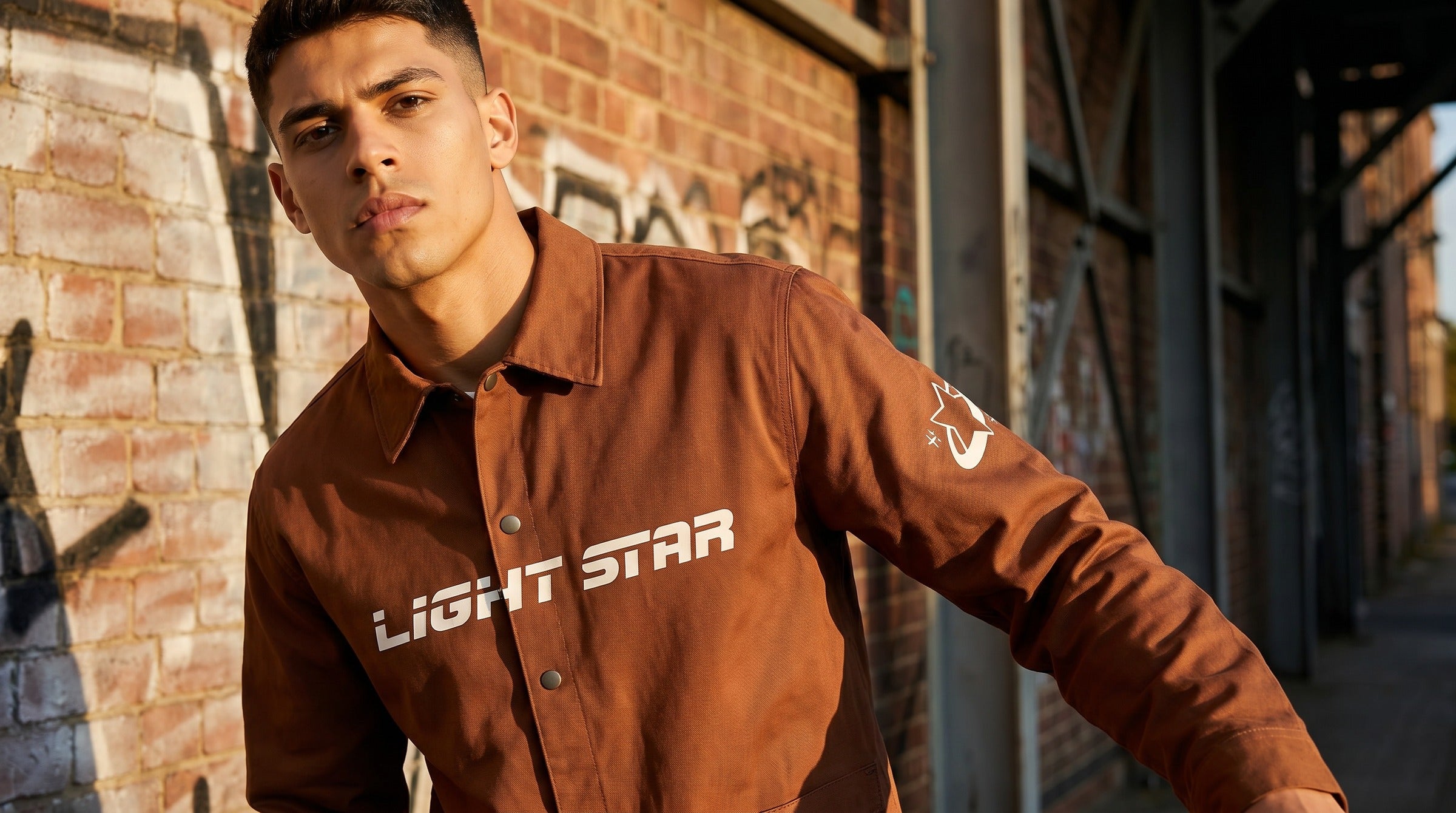 Stellar Workwear Shirt lifestyle - Clay Brown