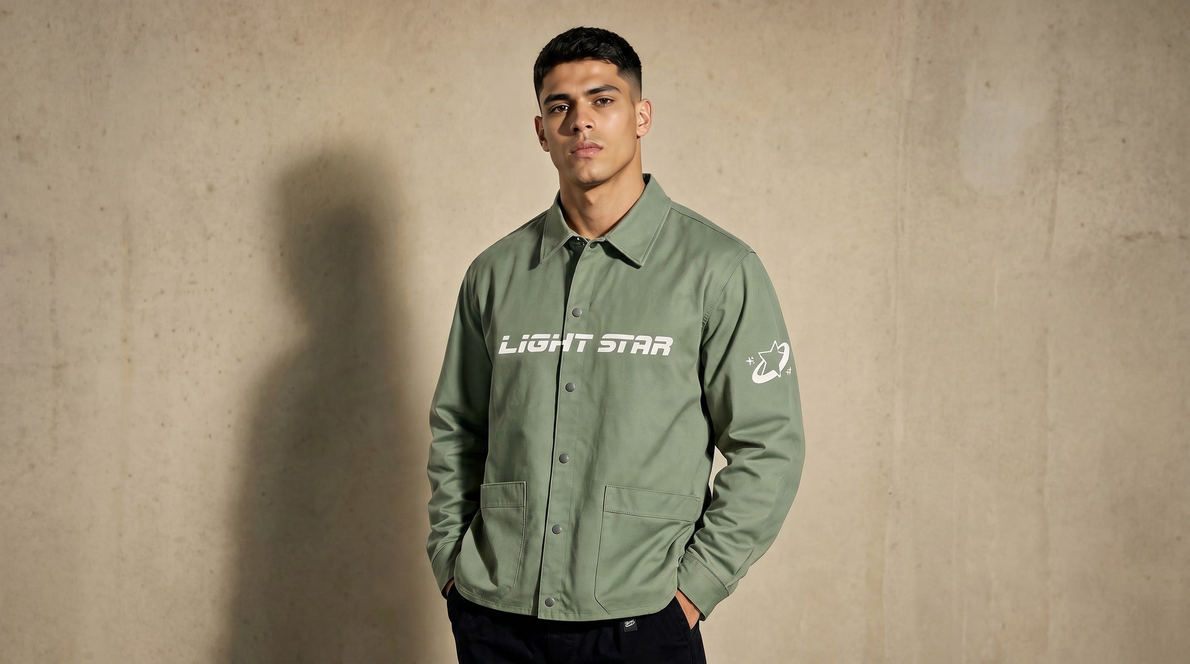 Stellar Workwear Shirt lifestyle - Sage Green