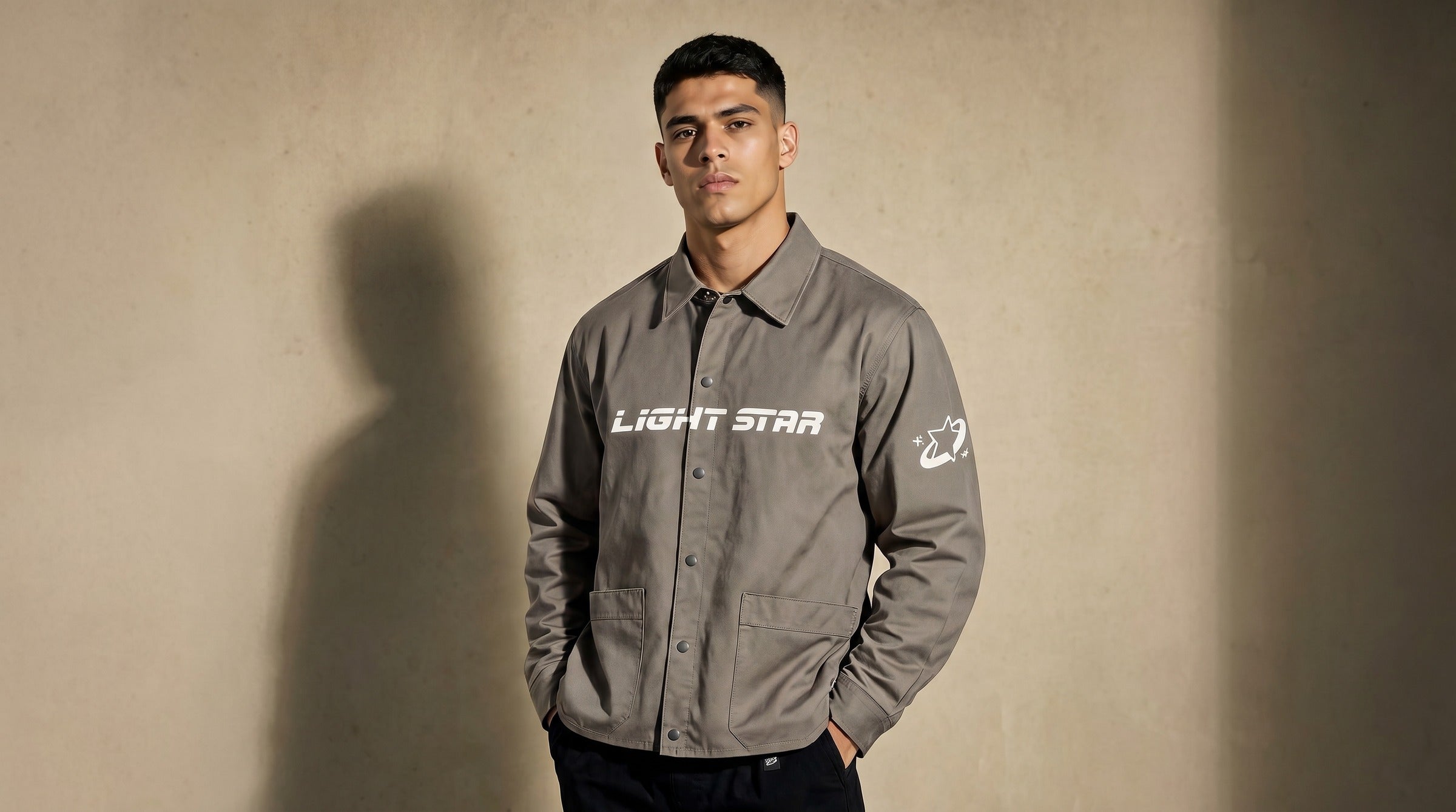 Stellar Workwear Shirt lifestyle - Stone Gray