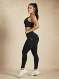 Orbit Pocket Leggings - Jet Black