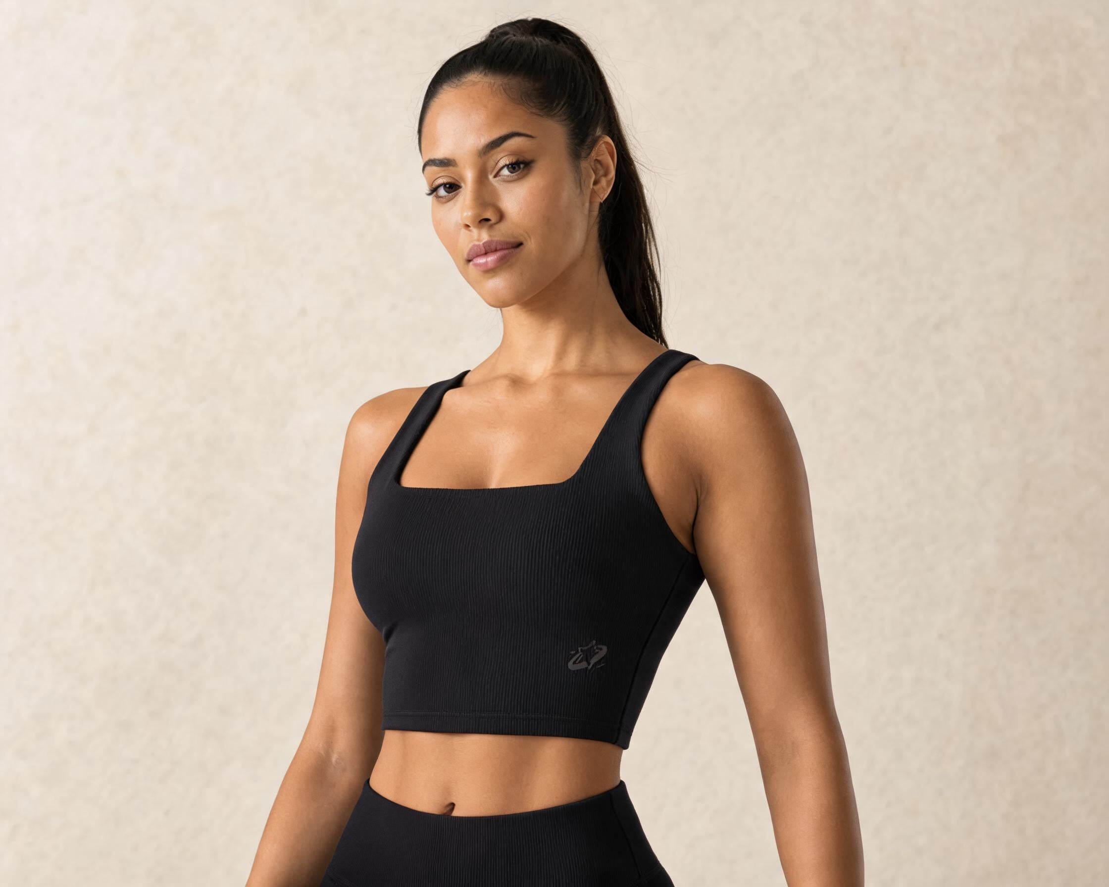 Glow Ribbed Crop