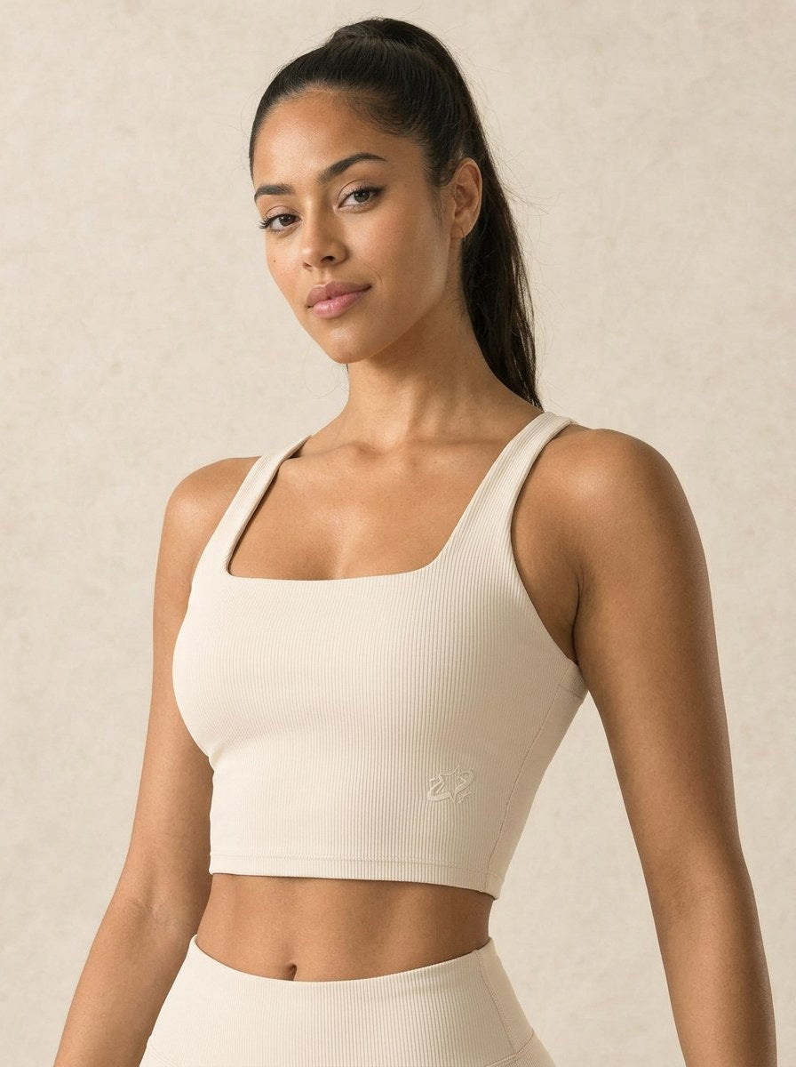 Glow Ribbed Crop