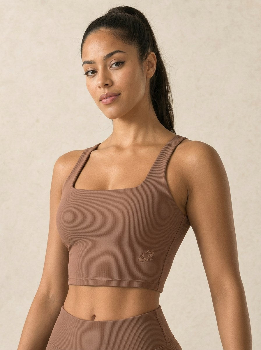 Glow Ribbed Crop