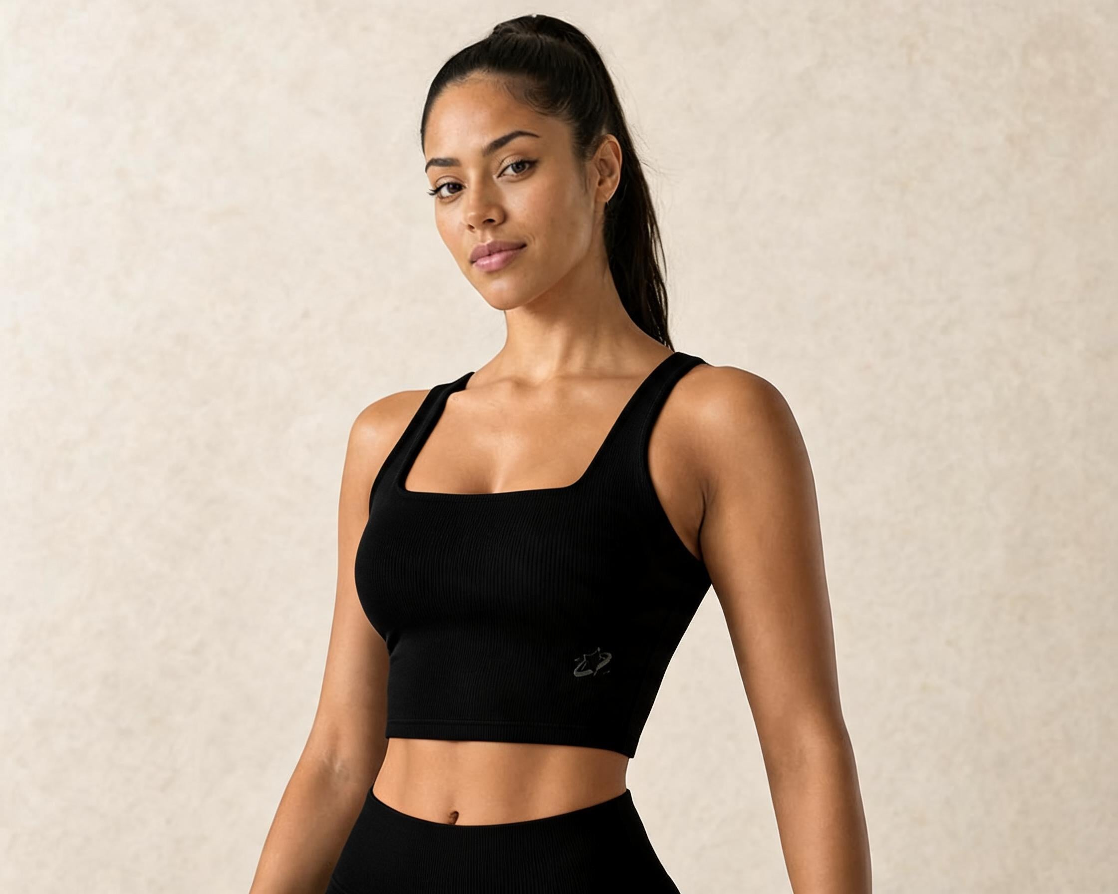 Glow Ribbed Crop