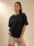 Cosmos Oversized Tee - Jet Black