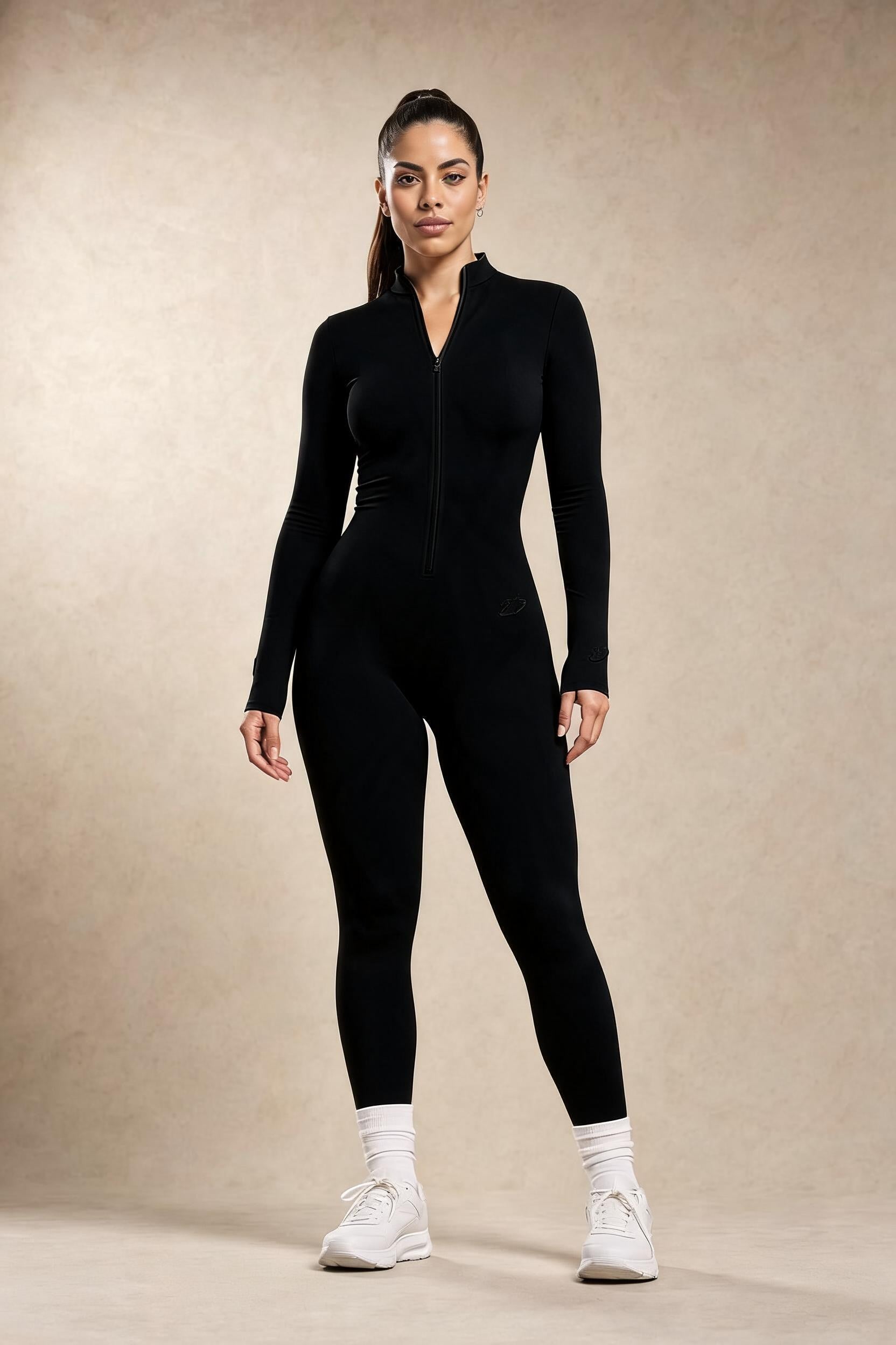 Eclipse Onesie Long - Jet Black