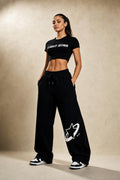 Drift Wide-Leg Sweatpants - Jet Black