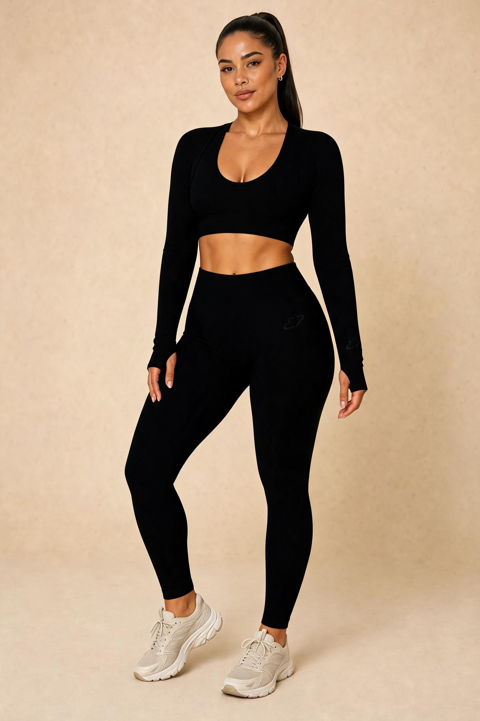 Pulse Seamless 3-Piece - Jet Black
