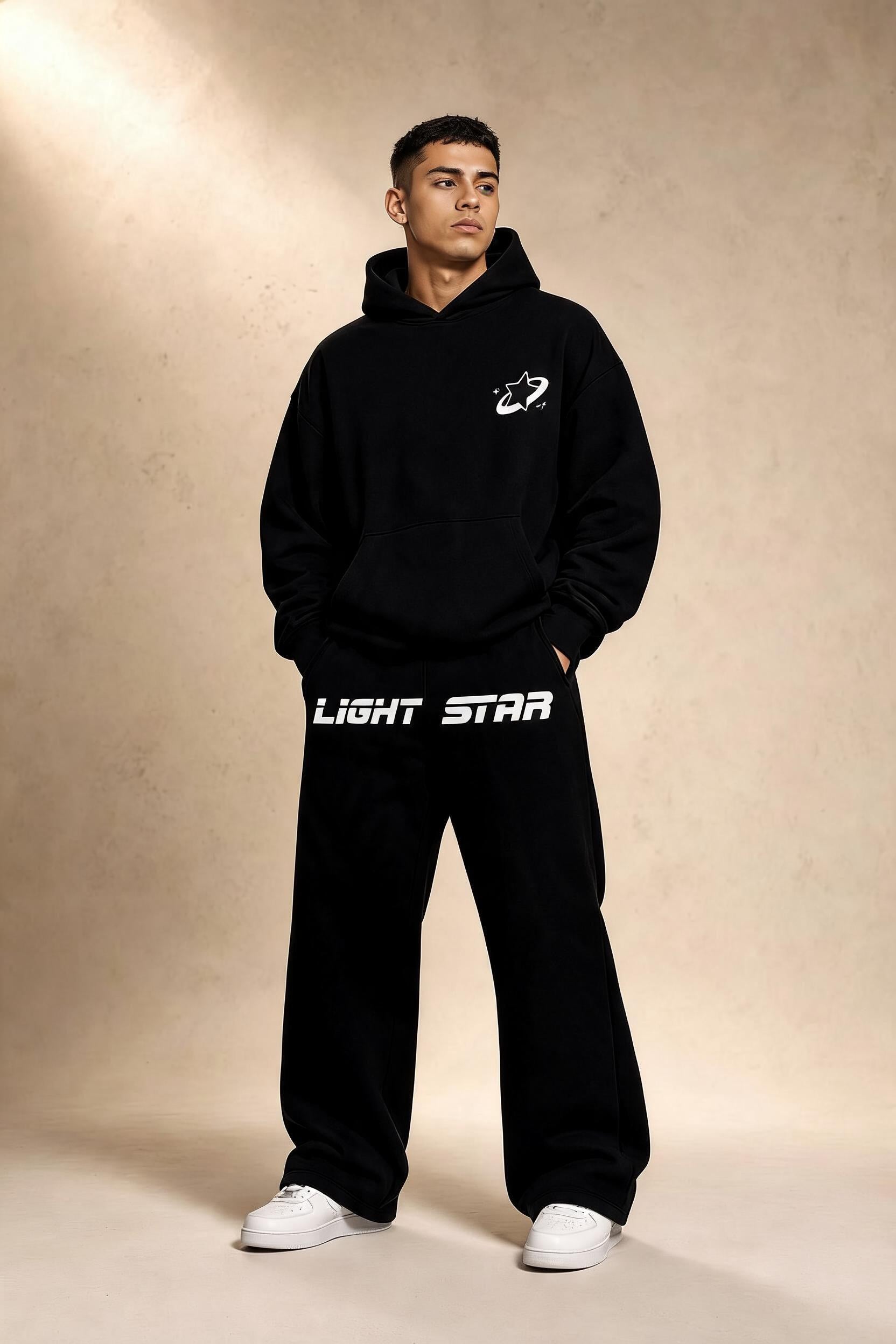 Apex Wide Sweatpants - Jet Black