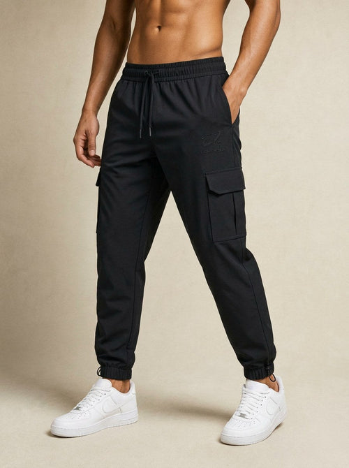 Apex Cargo Joggers - Jet Black