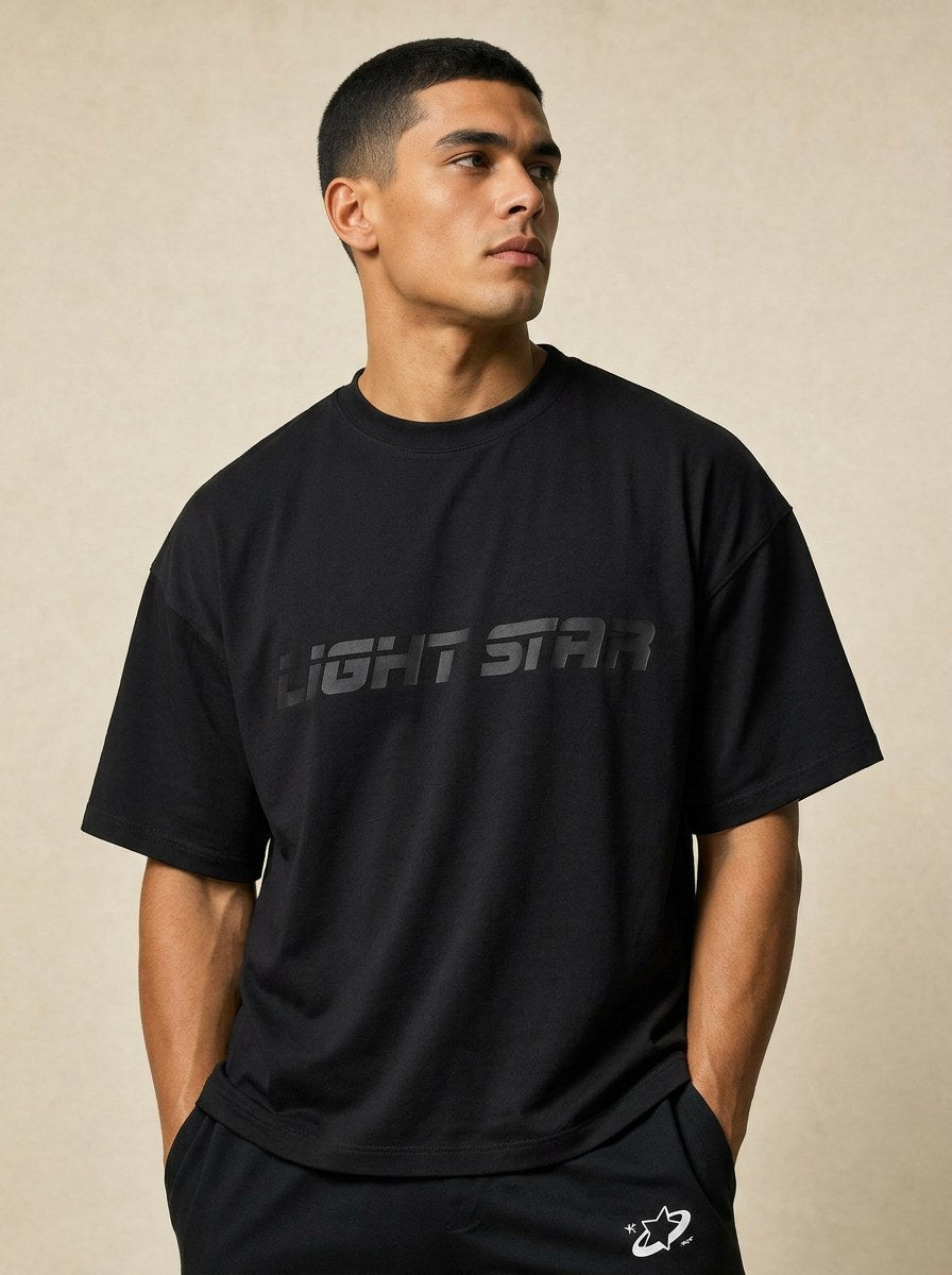 Stellar Oversized Tee - Jet Black