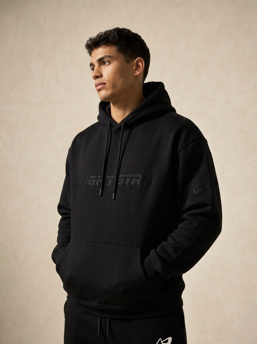 Stellar Pullover Hoodie - Jet Black