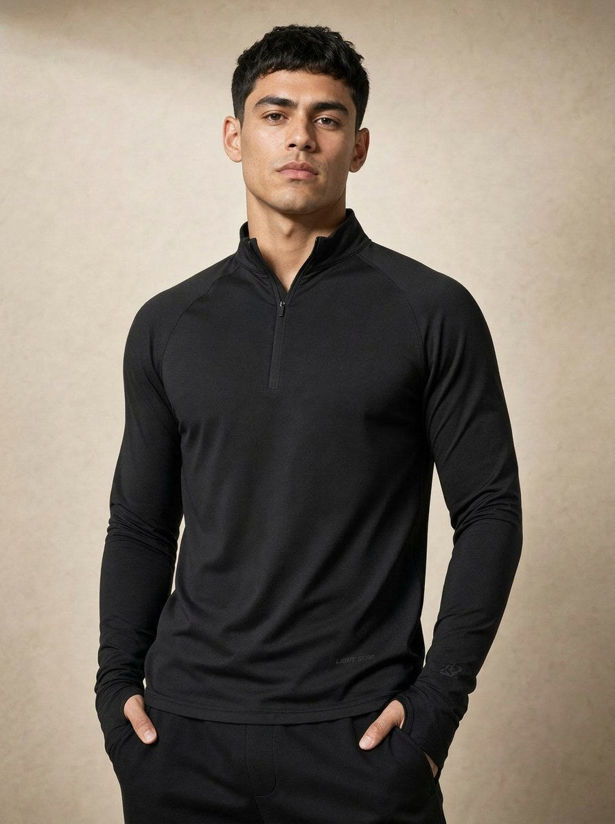 Stellar Quarter-Zip - Jet Black