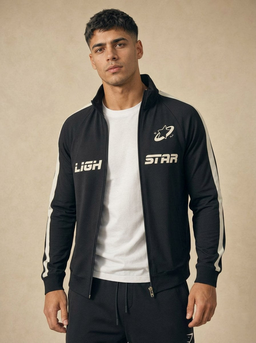 Stellar Track Jacket - Jet Black