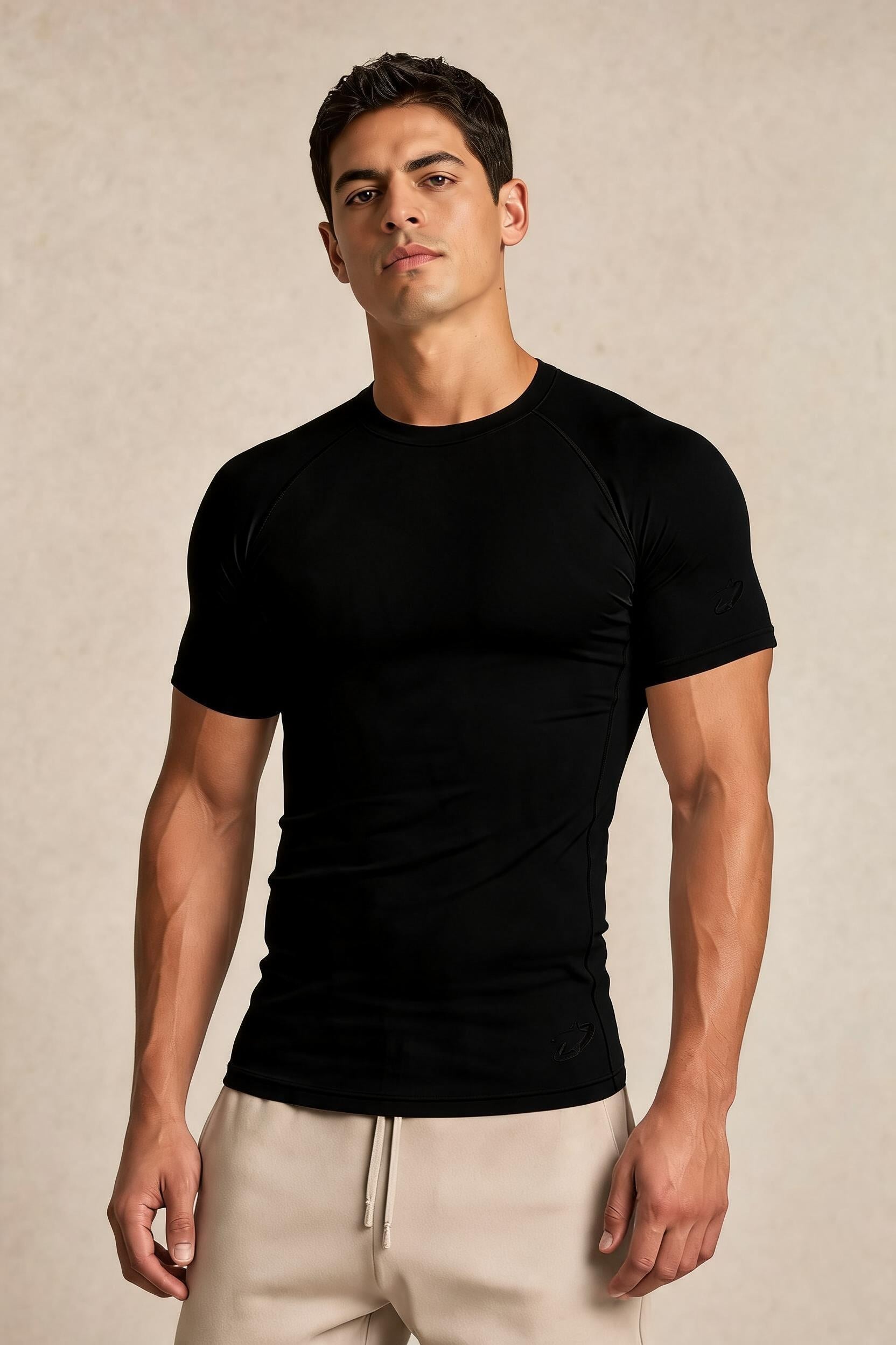 Apex Compression Tee - Jet Black