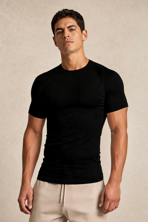 Apex Compression Tee - Jet Black