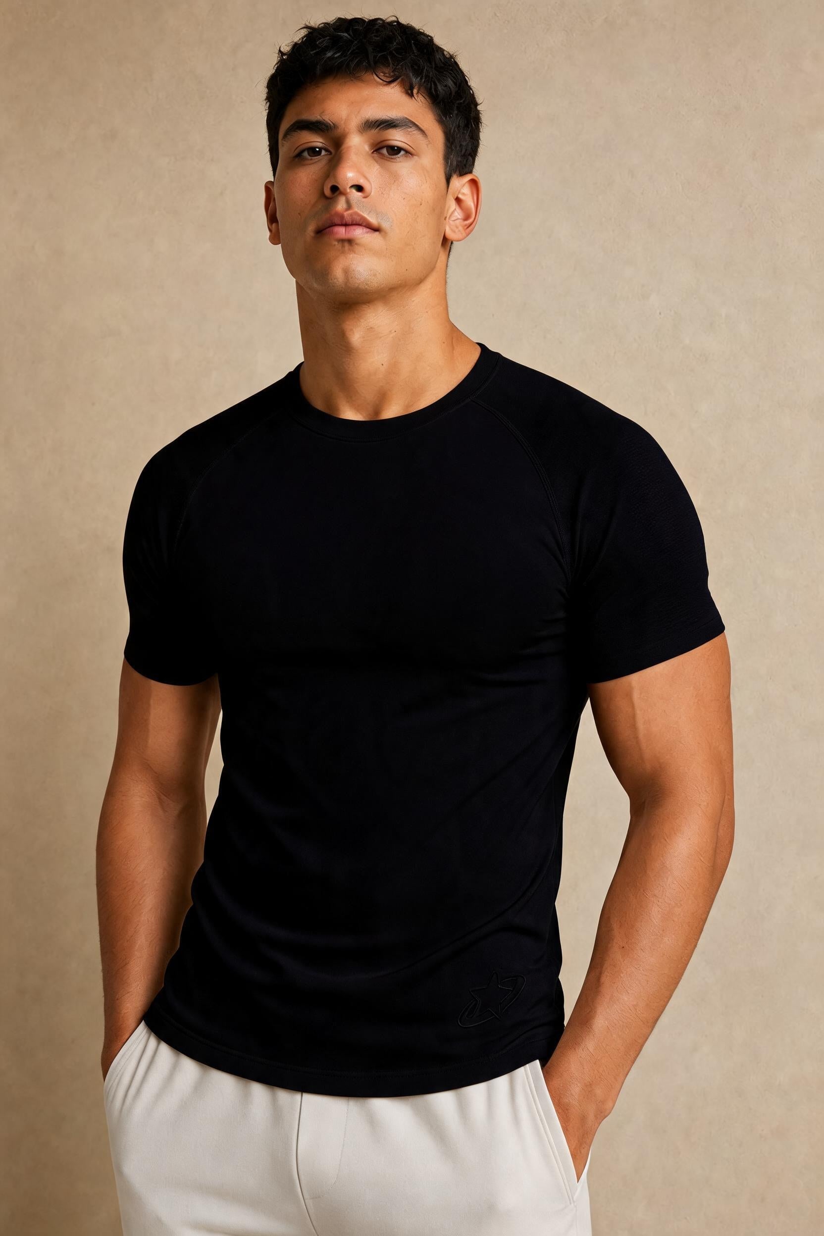 Apex Seamless Tee - Jet Black