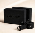 Halo Yoga Block Set - Jet Black