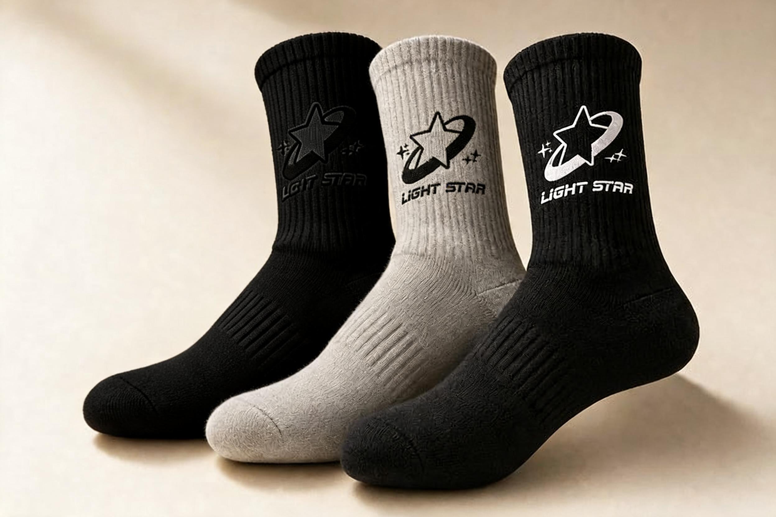 Apex Crew Socks 3-Pack - Jet Black